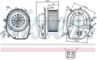 Вентилятор отопителя NISSENS 87030