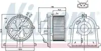 Вентилятор отопителя NISSENS 87022