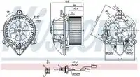 Вентилятор отопителя NISSENS 87053