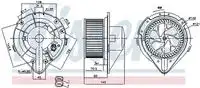 Вентилятор отопителя NISSENS 87064