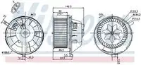 Вентилятор отопителя NISSENS 87144