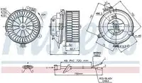 Вентилятор отопителя NISSENS 87153