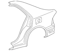 Крыло TOYOTA / LEXUS 6160153031