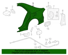 Крыло TOYOTA / LEXUS 6160153031