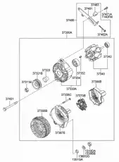 Генератор HYUNDAI / KIA 3730026100