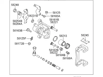 RR CALIPER KIT-RH 583112CA10 HYUNDAI