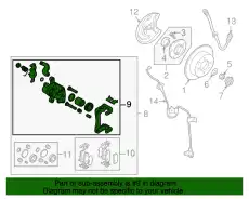 RR CALIPER KIT-RH 583112CA31 HYUNDAI