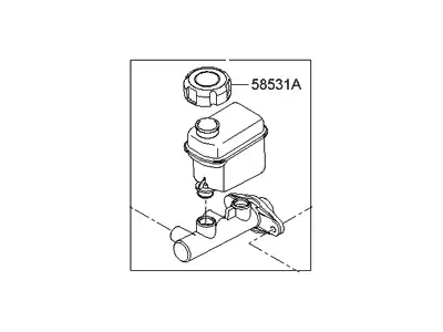 M/CYL ASSY 585103K000 HYUNDAI