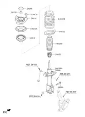 STRUT ASSY-FR RH 54661A7300 HYUNDAI