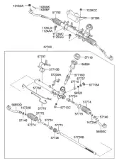 Рулевая рейка HYUNDAI / KIA 577002K000