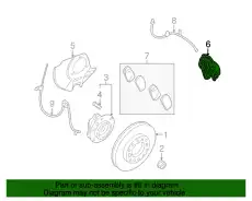 BRAKE ASSY - FRONT, RH 581304D500 HYUNDAI
