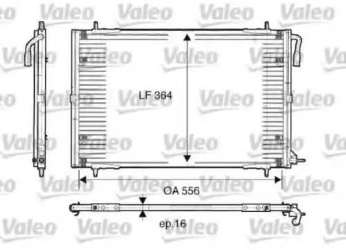 Радиатор кондиционера (конденсатор) VALEO 817283