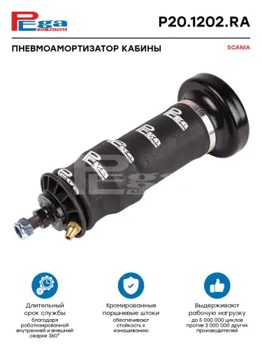 Амортизатор кабины PEGA P201202RA