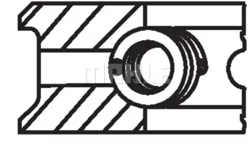 Кольца поршневые MAHLE 083 26 N0