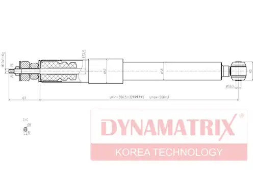 АМОРТИЗАТОР ПОДВЕСКИ ГАЗОНАПОЛНЕННЫЙ DSA553177 DYNAMAX