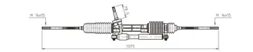 Рулевая рейка GENERAL RICAMBI ME4004