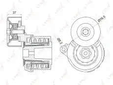 PT-3015 Натяжитель с роликом / приводной LYNXauto
