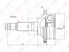 ШРУС наружный LYNXAUTO CO-4418A