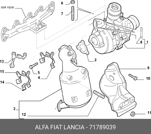турбокомпрессор 71789039 FIAT