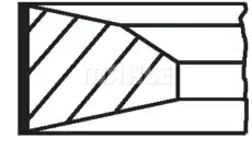 Кольца поршневые MAHLE 037 RS 00115 0N0