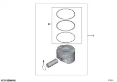 Поршень Mahle !STD \BMW 3' E46, 5' E39, E60, E61, X3 E83, Z3 E36, Z4 E85 11 25 7 512 526