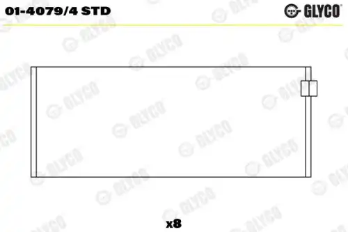 ШАТУННЫЙ ПОДШИПНИК 01-4079/4 STD GLYCO