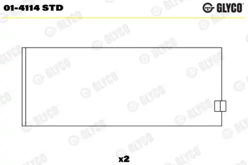Big End Bearings 01-4114 STD GLYCO