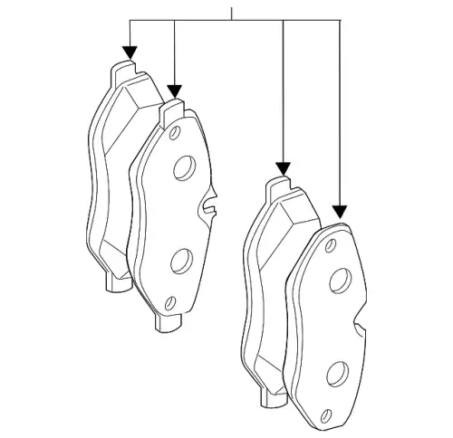 Тормозные колодки дисковые MB 447 420 02 20