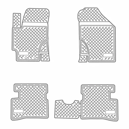 Коврики в салон NORPLAST NPL-PO-43-31 Kia Rio 2010-2011 4 шт., черный