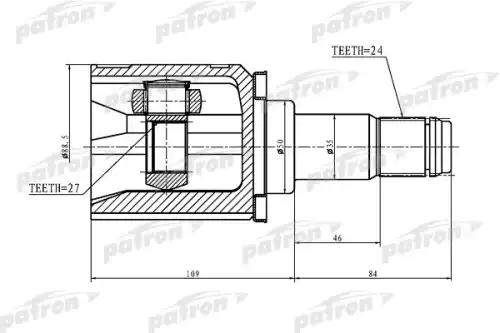 ШРУС PCV1427 PATRON