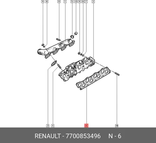 RENAULT 7700853496