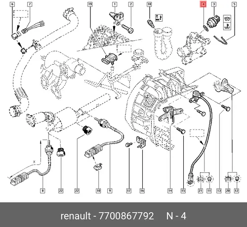 НА УТОЧНЕНИЕ КОД 7700867792 RENAULT