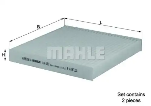 Салонный фильтр MAHLE LA 630/S