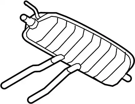 ЗАДНИЙ ГЛУШИТЕЛЬ 7L8253609J VAG