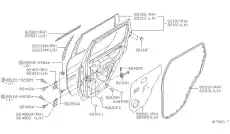 Дверь H21001W5CM NISSAN