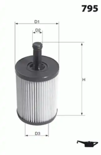 Фильтр масляный MECAFILTER ELH4305