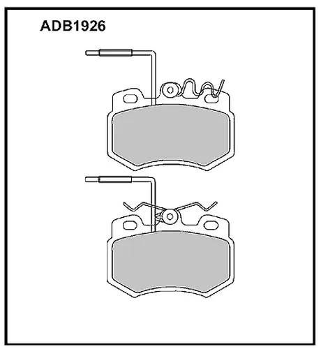 Тормозные колодки дисковые передняя ось ALLIED NIPPON ADB1926