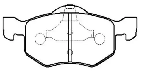 Тормозные колодки дисковые передняя ось CTR CKF-17