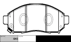 Тормозные колодки дисковые CTR CKN-18