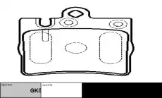 Тормозные колодки дисковые CTR CKBZ-27