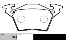 Тормозные колодки дисковые CTR CKBZ-43