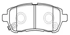 Тормозные колодки дисковые CTR CKD-22