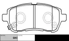 Тормозные колодки дисковые CTR CKD-22