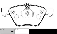 Тормозные колодки дисковые CTR CKBZ-32