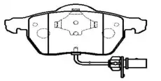Тормозные колодки дисковые CTR CKVW-5