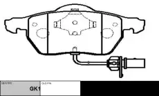 Тормозные колодки дисковые CTR CKVW-5