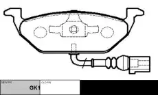 Тормозные колодки дисковые CTR CKVW-2