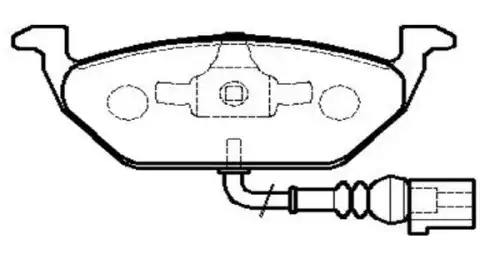 Тормозные колодки дисковые CTR CKVW-2
