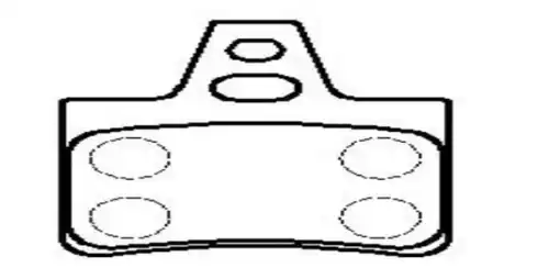 Тормозные колодки дисковые задняя ось CTR CKPU-4
