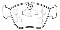 Тормозные колодки дисковые CTR CKVO-1